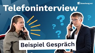 Vorstellungsgespräch am Telefon  Beispielgespräch und Tipps [upl. by Demmahum]