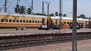 17250 Kakinada Port to Tirupati Express Arriving Announcement In Samalkot jn Railway Station [upl. by Atyekram]