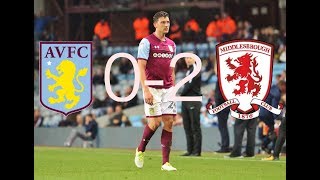 Aston Villa 02 Middlesbrough  19917  NOT GOOD ENOUGH [upl. by Kifar]