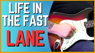 How To Play Life In The Fast Lane Guitar Lesson  Lead Guitar Tutorial [upl. by Iridis]