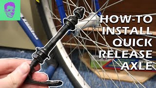 How to Convert to Quick Release Bike Axle  EASY UPGRADE [upl. by Rennat918]