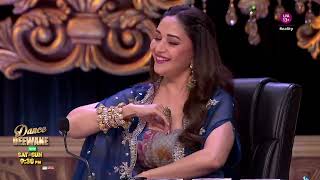 Madhuri Dixit And Suniel Shetty Enjoying Musical Vibes  Dance Deewane [upl. by Nauqad]