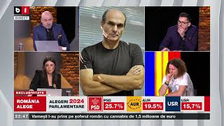 Cristian Tudor Popescu analizează rezultatele exit poll de la parlamentare B1TV1 dec 2024 [upl. by Euv]