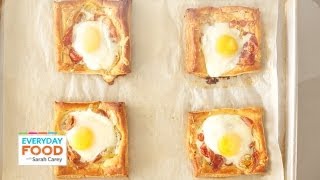 Tomato Egg and Prosciutto Tart  Everyday Food with Sarah Carey [upl. by Adnawot]