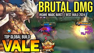 VALE BEST BUILD 2024  TOP GLOBAL VALE GAMEPLAY  MOBILE LEGENDS✓ [upl. by Oinimreh]