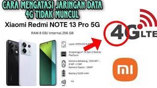 cara mengatasi jaringan data 4g tidak muncul di redmi note 13 pro 5G •jaringan data 4G tidak muncul [upl. by Ydde728]