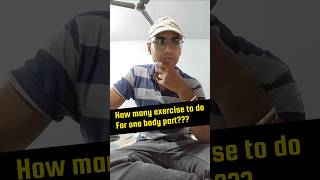 💪How Many Exercises to Do per Body Part shorts fitness gym motivation telugu [upl. by Tedman]