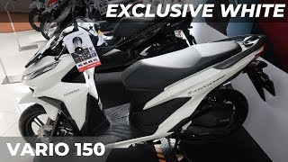 Tampil Elegan Honda Vario 150 Exclusive White 2019 [upl. by Ivie397]