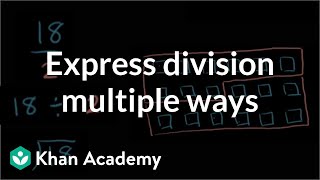 Example Expressing division in multiple ways  Arithmetic  Khan Academy [upl. by Iphagenia]