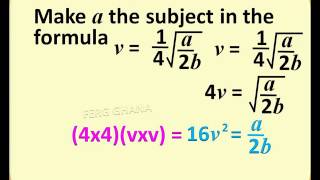 JHS MATH TRANSPOSITION SQUARE ROOT METHOD 2 [upl. by Llenyr438]