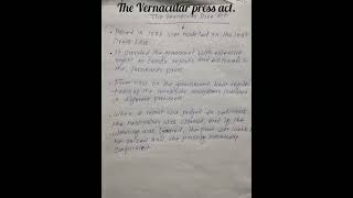 The Vernacular press act upsc civilservices trending [upl. by Ydnyc]