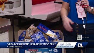 WVTM 13 Neighbors Helping Neighbors Food Drive on Friday with WVTM 13 anchor Sarah Killian [upl. by Rabah]