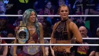 KAMILLE AND MERCEDES MONE CONFRONTED BY DR BRITT BAKER  AEW DYNAMITE 872024 [upl. by Bailey532]