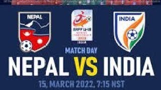 Nepal vs india football match🫡 [upl. by Elletnwahs]