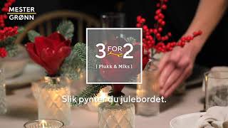 Pynt et vakkert julebord med blomster i små vaser [upl. by Cynth454]