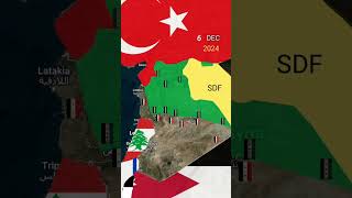 Assad fall rebels taking over syria animated map [upl. by Lucien260]