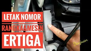 Letak Nomor Rangka Dan Mesin Suzuki ertiga [upl. by Zeugirdor]