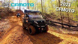 CFORCE 400 Trail Riding with 2021 UFORCE 800 amp 1000  CFMOTO Ride Review [upl. by Odraleba]