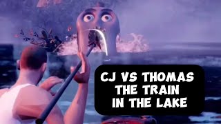 CJ vs Thomas The Train in the Lake The Weirdest Showdown [upl. by Craner]