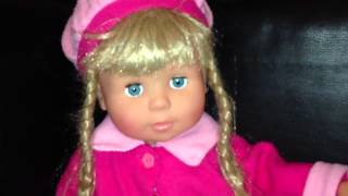 Girls doll Speaks German Puppe spricht Deutsch العاب بنات دمية تتكلم وتغني [upl. by Faubert720]