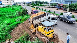 SUMMARY Video Working 3days From Start to final Project by Excellet skill Driver Dozer KOMATSU D31P [upl. by Liatris]