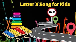 Letter X Song for Kids  Fun Alphabet Rhyme with X Words [upl. by Adnilev]