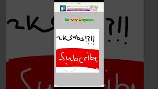 2k subs 😅🤩🤩🤩 [upl. by Hoban396]