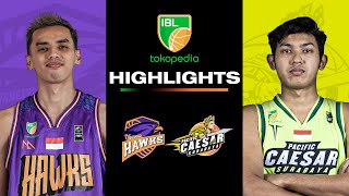 Highlight Tangerang Hawks vs Pacific Caesar Surabaya  8 March 2024  IBL Tokopedia 2024 [upl. by Enitram]