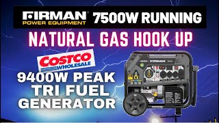 Firman Tri Fuel Generator T07573 T07571 Natural Gas NG Hook Up Part2 [upl. by Di]