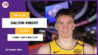 DALTON KNECHT 10 PTS 0 REB 1 AST 0 BLK 0 STL  vs SAC 26 Oct 2425 LAL Player Highlights [upl. by Pru]