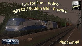 Just for Fun  Video  BR182  Seddin Gbf  Bremen  TS2016  002144 [upl. by Yeroc]