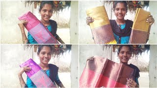 கல்யாணத்துக்கு Saree எடுத்துட்டு வந்தாச்சி  Gramathu Ponnu Saranya [upl. by Millar]