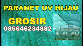 Jaring paranet untuk teras rumah atap 85 hijau anti panas dan saat hujan kolam ikan lele koi [upl. by Halac]