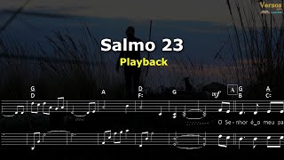 Salmo 23  Playback  Partitura [upl. by Lauber]