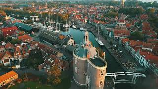 Enkhuizen The Netherlands by drone 4k [upl. by Barrie672]