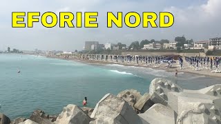 Eforie Nord Black Sea Beach Constanta Romania Summer 2022 [upl. by Annayar]