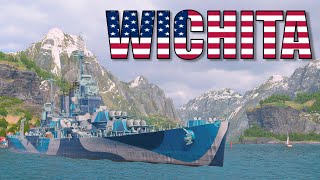 【WoWsLPS5】数的不利を覆せ米重巡ウィチタ [upl. by Lurline]