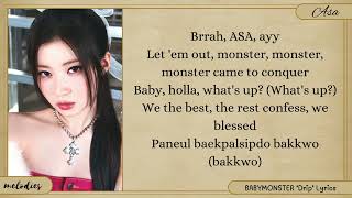 BABYMONSTER Drip Lyrics [upl. by Ayidan]