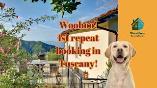 First repeat booking for Woodfarm Tuscany [upl. by Irihs]