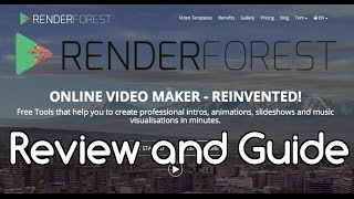 RenderForestcom Review amp Tutorial [upl. by Neirol453]