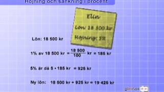 Höjning och sänkning i procent [upl. by Giess]