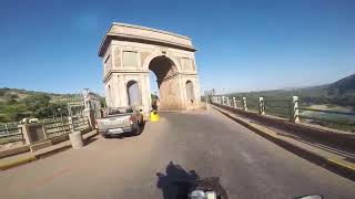 Driving over the Hartbeespoort Dam wall with a Motorcycle  South Africa [upl. by Mapel]