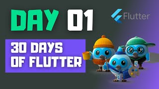 Day 1  Flutter Installation amp First App  30DaysOfFlutter [upl. by Nylirac51]