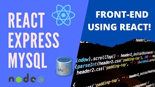 REACT EXPRESS JS amp MySQL REACT FOR FRONTEND part 3 [upl. by Eatnuhs]