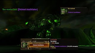 World of Warcraft Mount Drops Felsteel Annihilator Drops after 77 Attempts [upl. by Elmira21]