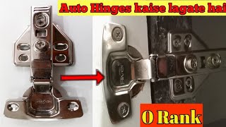 Hydraulic soft close auto hinges installation  how to install auto hinges [upl. by Vinson23]