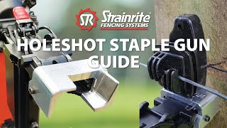 Strainrite  Holeshot Staple Gun Guide [upl. by Yrral244]