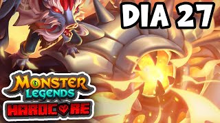 PRIMER MITICO CONSEGUIDO  Monster Legends Hardcore Dia 27 [upl. by Nivahb148]