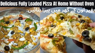 How To Make Perfect Pizza Recipe At Home Without Oven By Zauq Food Lounge  Pizza Dough Recipe [upl. by Aissej]