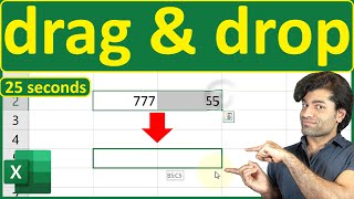 How to drag and drop cell in Excel [upl. by Cordie]